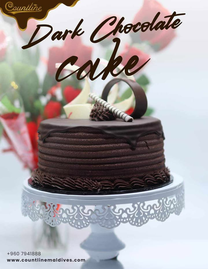 Dark Chocolate Round Cake