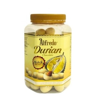 Alfredo Almond Coated Durian Chocolate Jar 400g