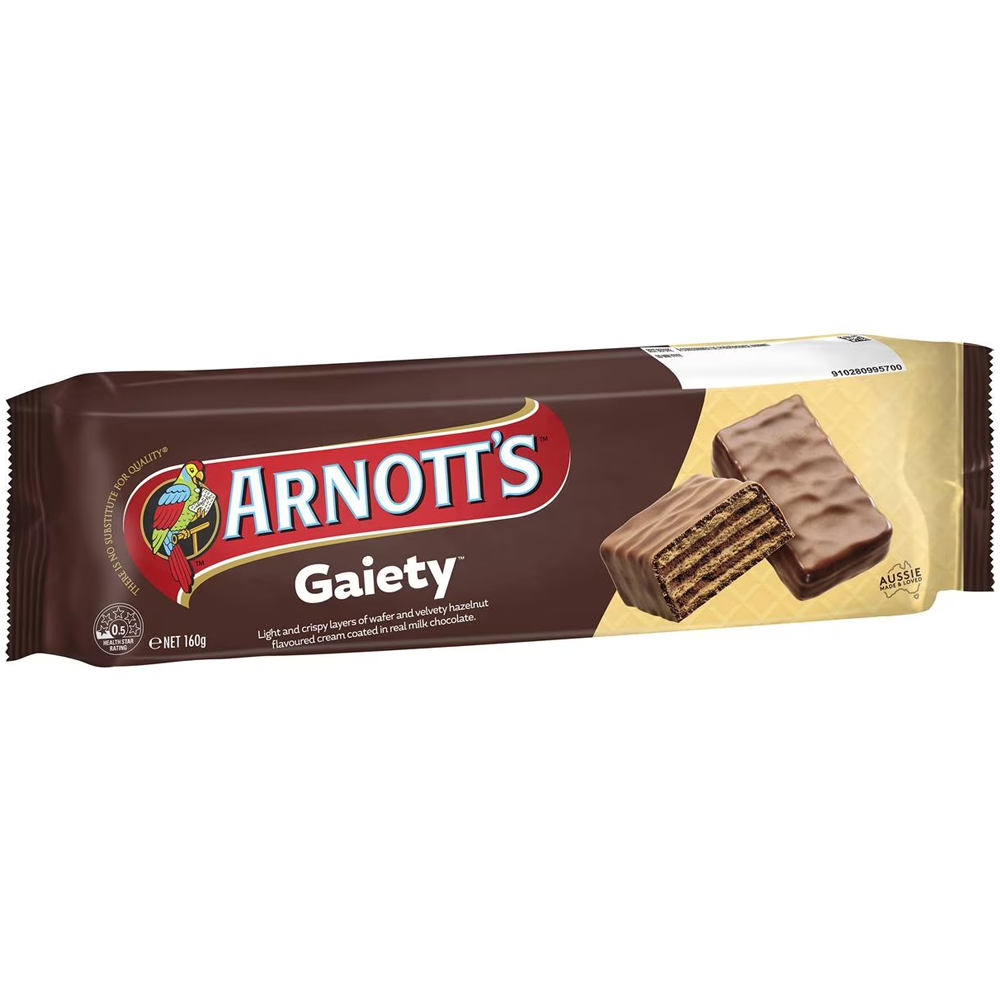 Arnott's Gaiety Chocolate Biscuits 160g