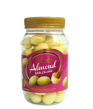 Alfredo Almond White Chocolate Jar 300g