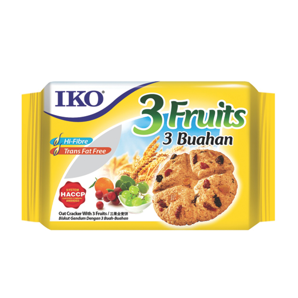 IKO 3 Fruits Cracker 178g