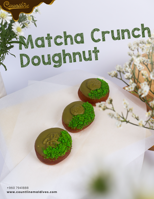 Crunchy Matcha Doughnut