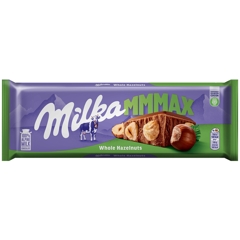 Milka Whole Hazelnuts Chocolate 270g