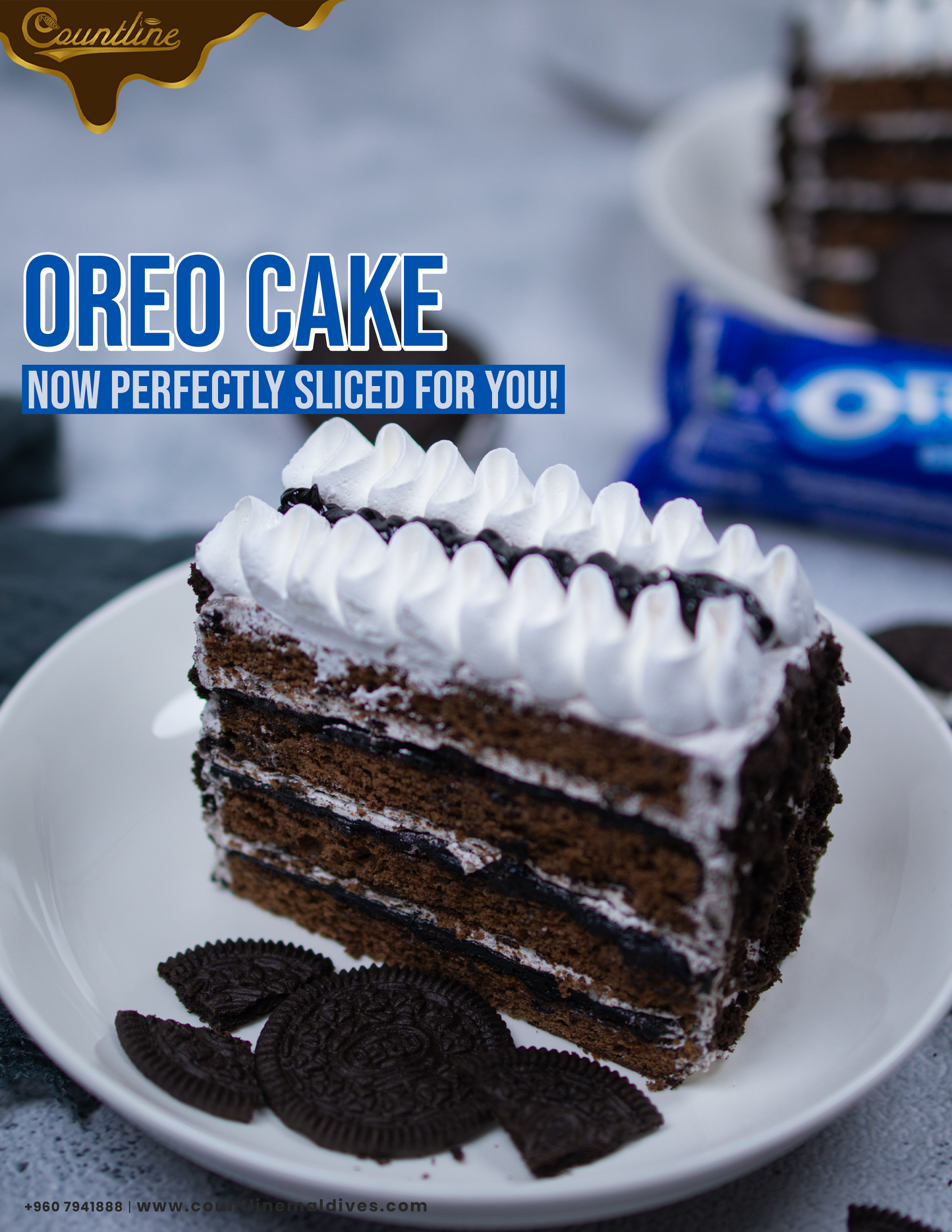 Oreo Cake Slice (3pcs)