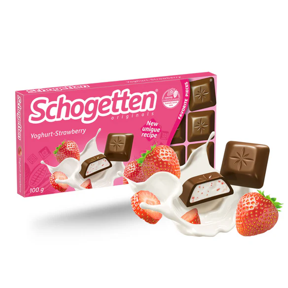 Schogetten Yohgurt - Strawberry Chocolate 100g