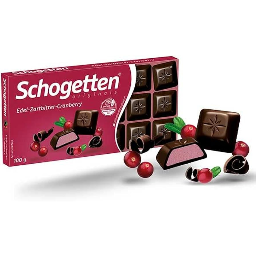 Schogetten Bittersweet Cranberry 100g