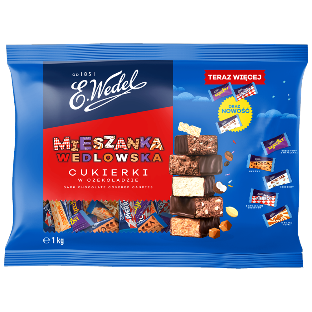 Wedel Mieszanka Dark Chocolate Candies 1kg