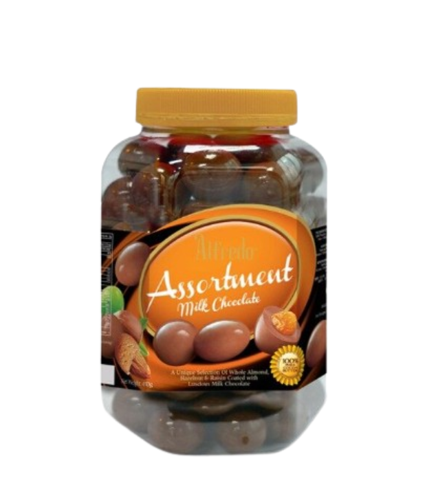 Alfredo Assortment Milk Chocolate Jar 400g